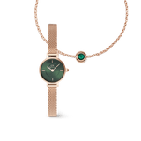 Petite Mini & Bracelet Charm Emerald Set Rose Gold