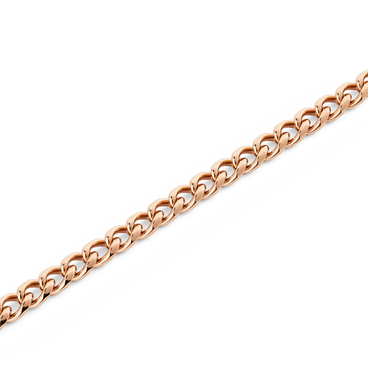 Ellipse 4mm Necklace Rose Gold