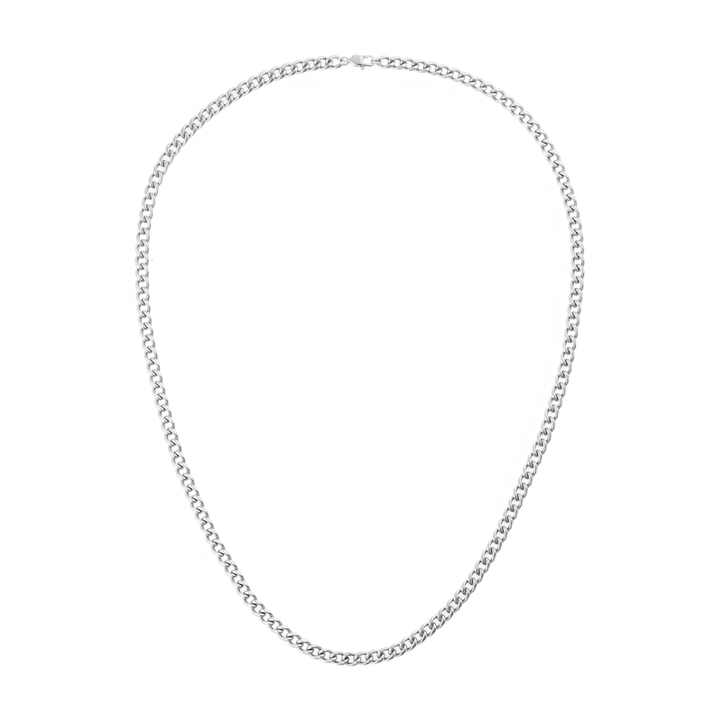 Ellipse 4mm Necklace Silver