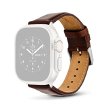 Smartwatch Strap Leather St Mawes Silver