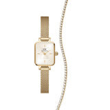Quadro Mini Champagne Evergold + Tennis Necklace