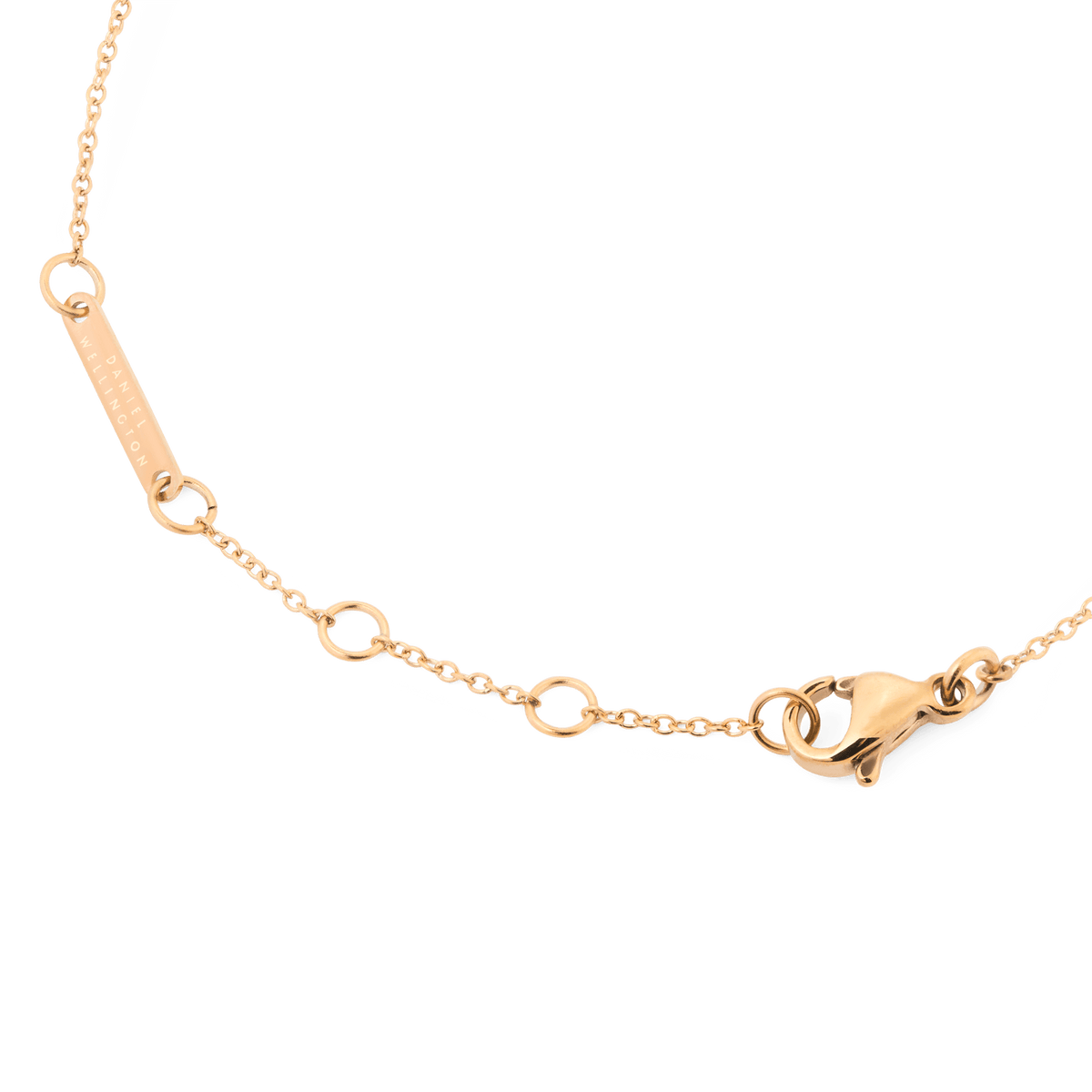 Detail of the Mirelle Star Bracelet Rose Gold showing the adjustable rose gold chain, secure lobster clasp, and branded tag, designed for a comfortable and personalised fit.
