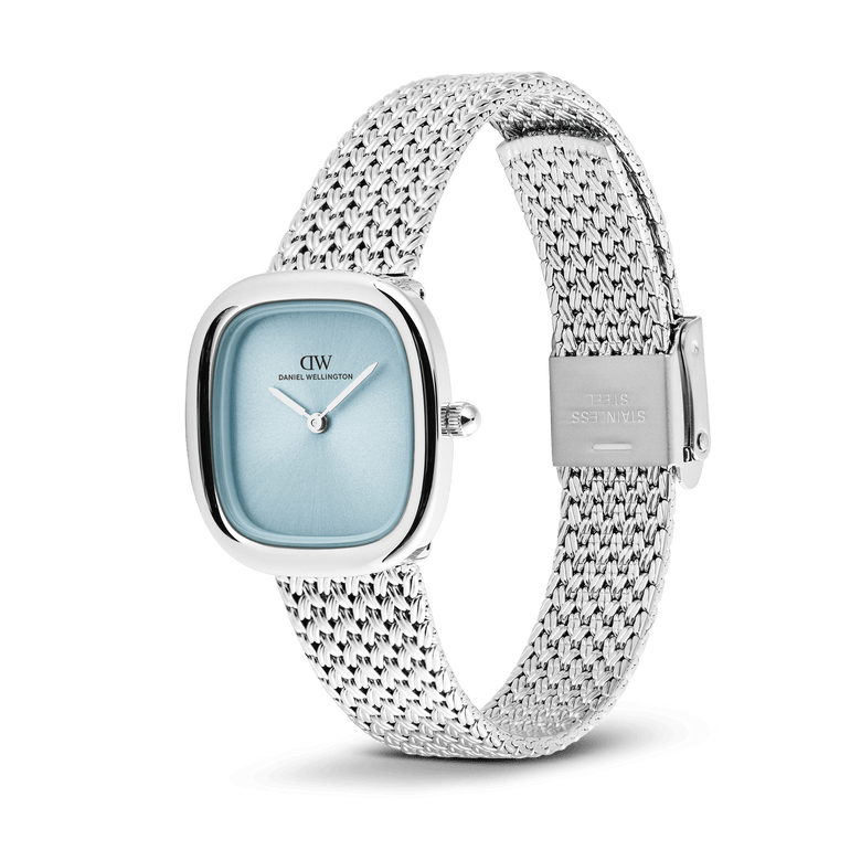 Margot Braided Mesh Ice Blue Silver