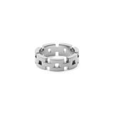 3-Link Ring Silver