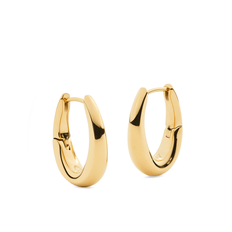 Flow Earring 20mm Gold