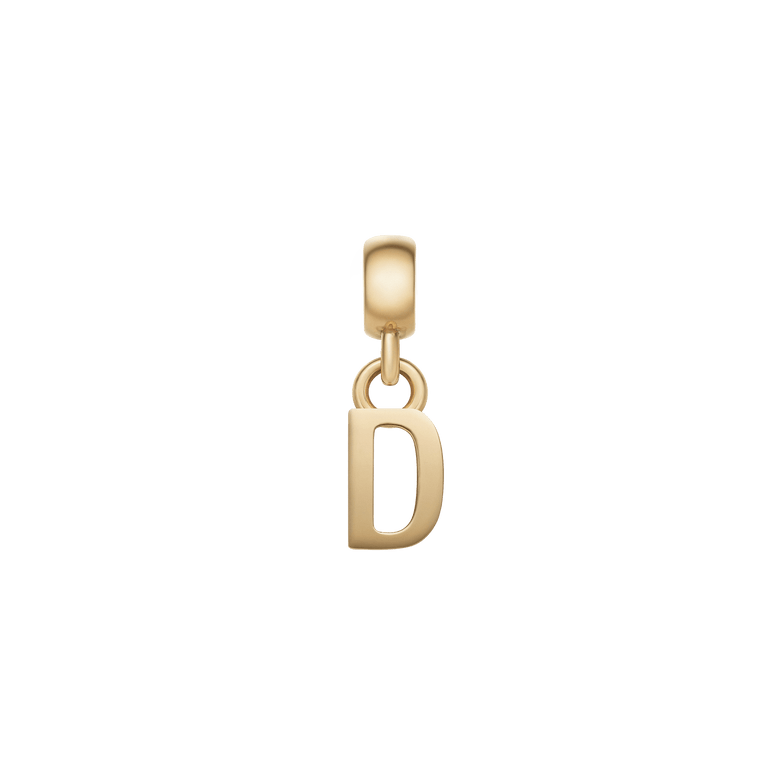 Letter Charm Gold