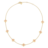 North Star Necklace 7 Small Apricot Enamel Gold