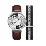 Steven Harrington x DW SET: Bristol BW dial & Strap Silver