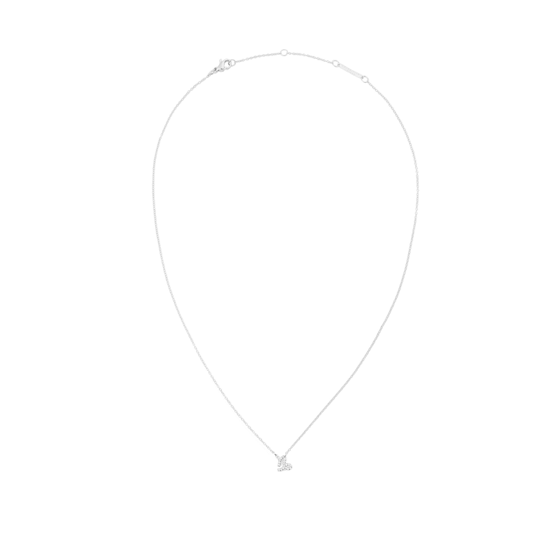 Crystal Zodiac Chain Necklace Silver with a fine adjustable chain and a Capricorn zodiac pendant set with sparkling hand-set crystals, offering a minimalist and elegant style.