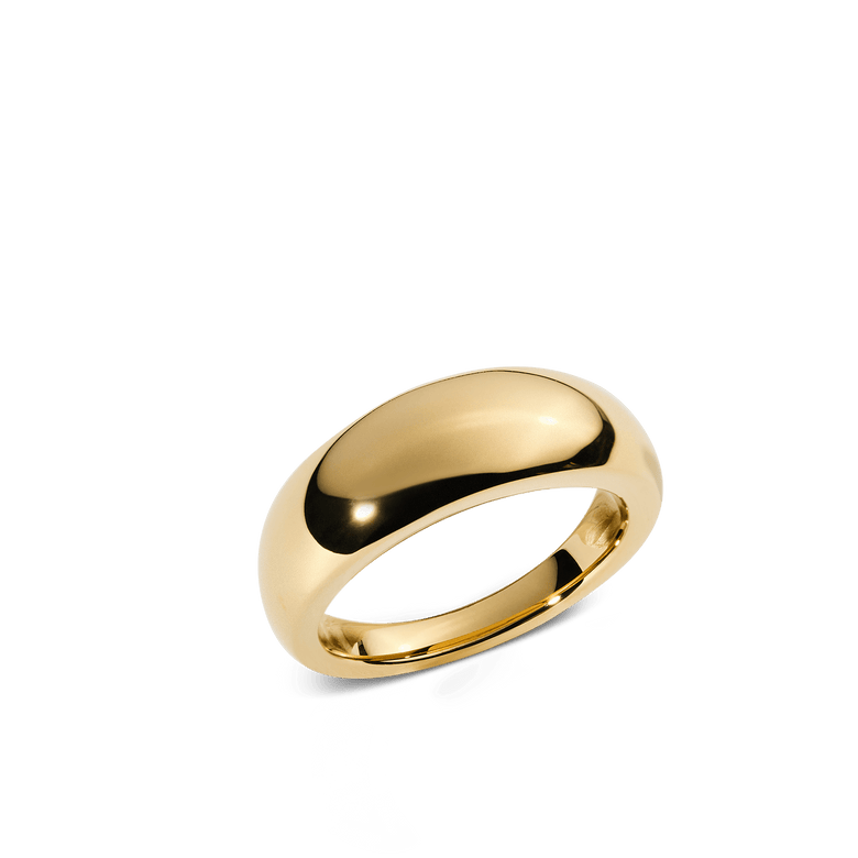 Flow Ring 8mm Gold