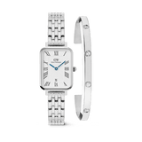 Quadro 5-Link + Classic Lumine Bracelet Silver Set