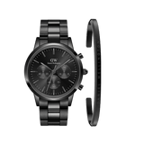 Iconic Chronograph Link + Classic Bracelet Black