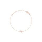 Crystal Zodiac Chain Bracelet Rose Gold