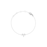 Crystal Zodiac Chain Bracelet Silver