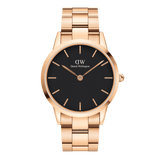 Iconic Link Black Rose Gold
