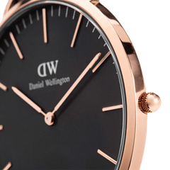Reading - Black men's watch with rose gold 40mm | DW