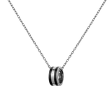 Emalie Necklace Silver Black